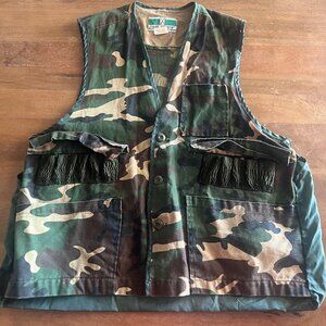 Vintage Game Winner Sportswear‎ Medium Camouflage Duck  Hunting Vest Game Pouch